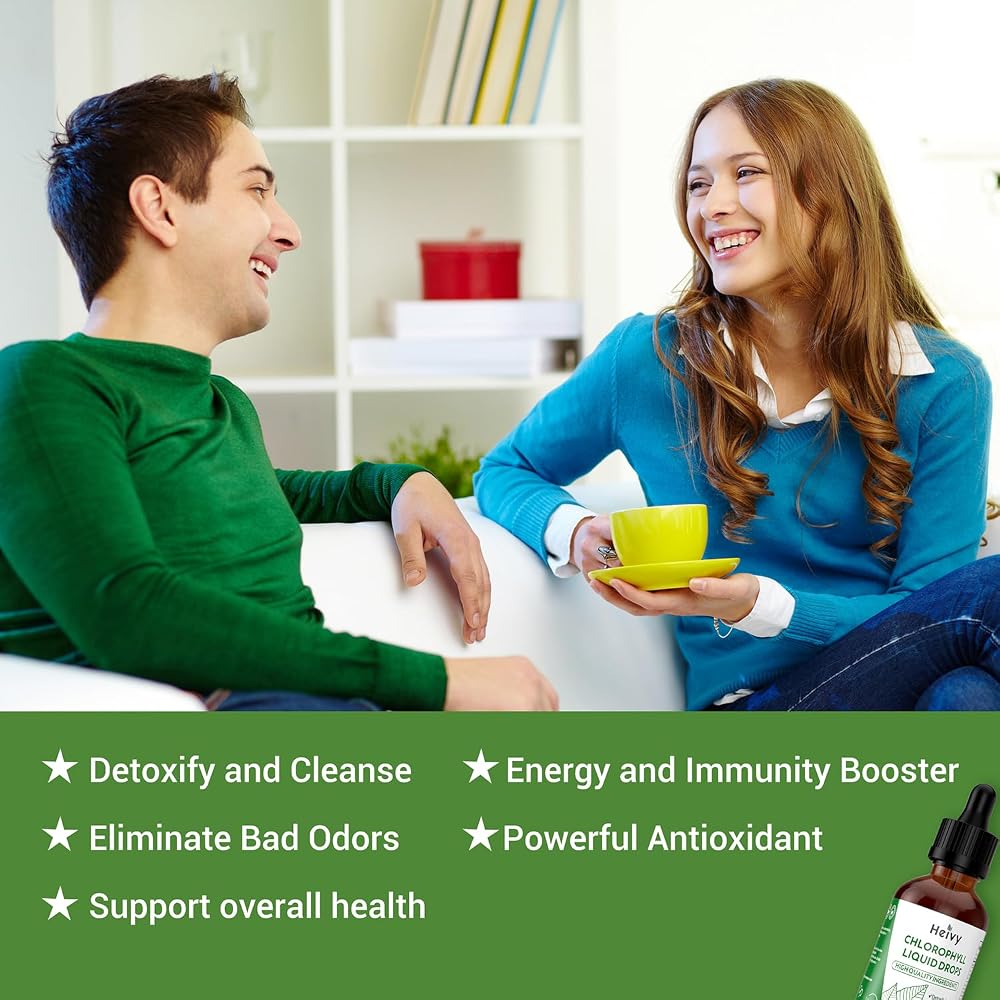 Heivy Chlorophyll Liquid Drops 50mg - 2 fl oz - image 6