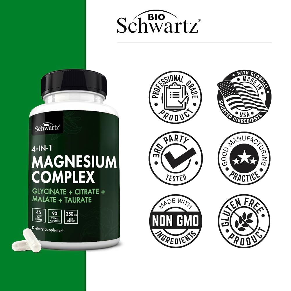 BioSchwartz Magnesium Complex 350mg - 90 Capsules - image 6