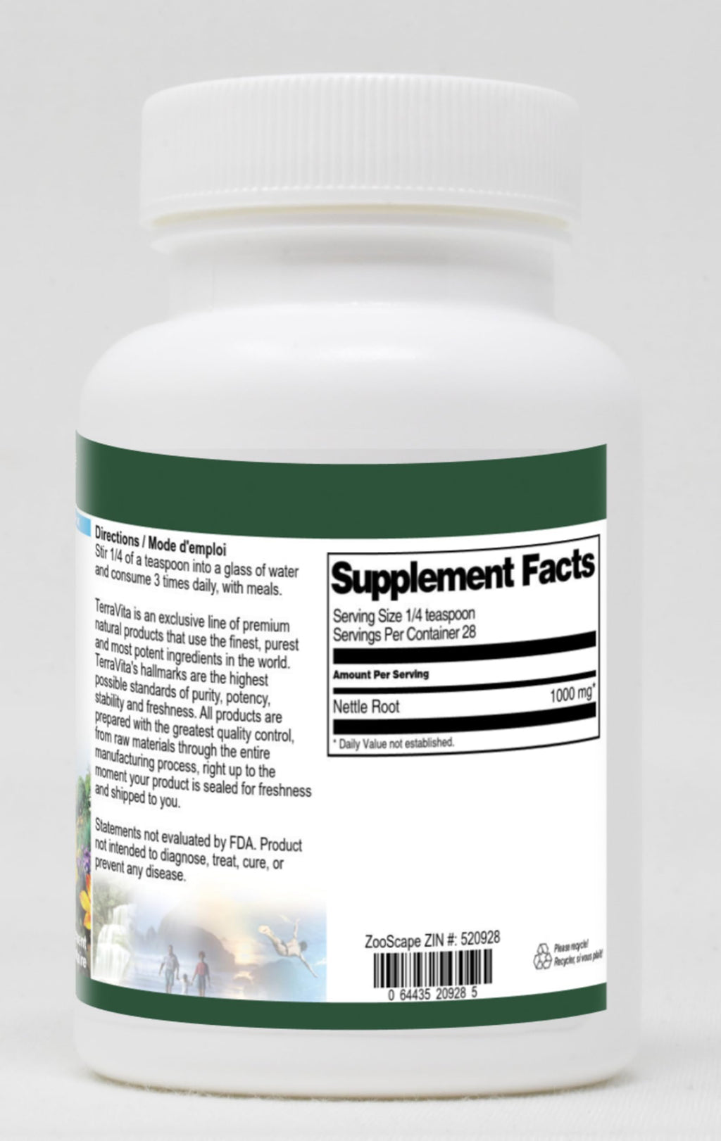 Terravita Nettle Root Powder (1 oz, ZIN: 520928)