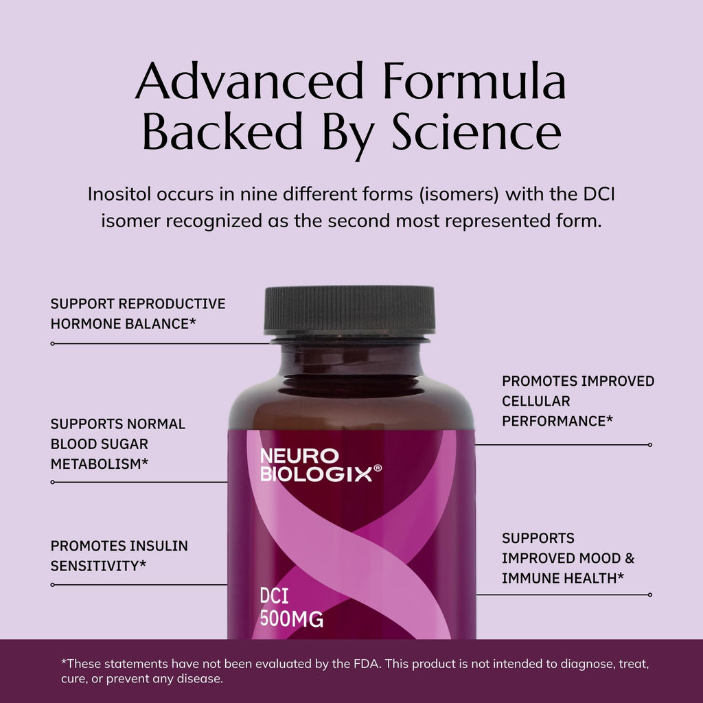 Neurobiologix D-Chiro Inositol 500mg - 60 Vegetable Capsules - image 7
