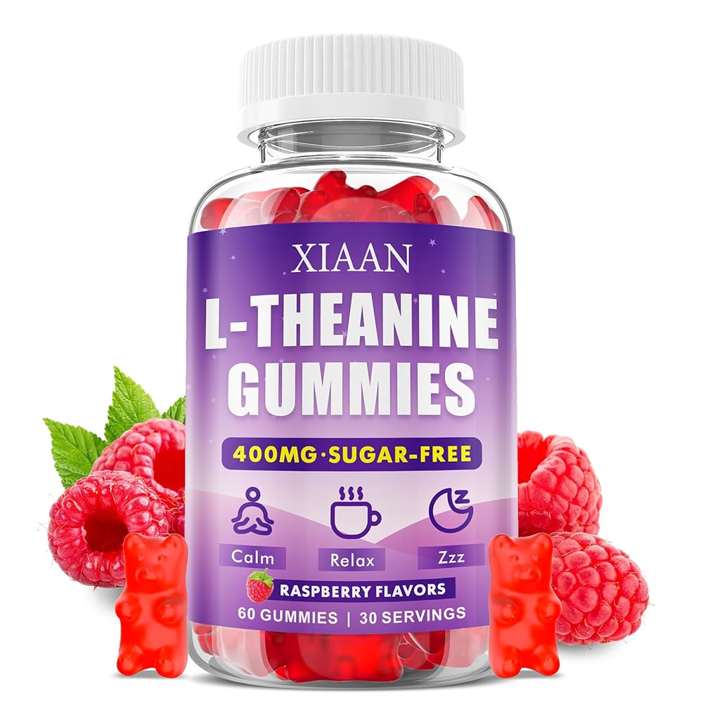 XIAAN L-Theanine Gummies for Calm & Relaxation - 60 Count