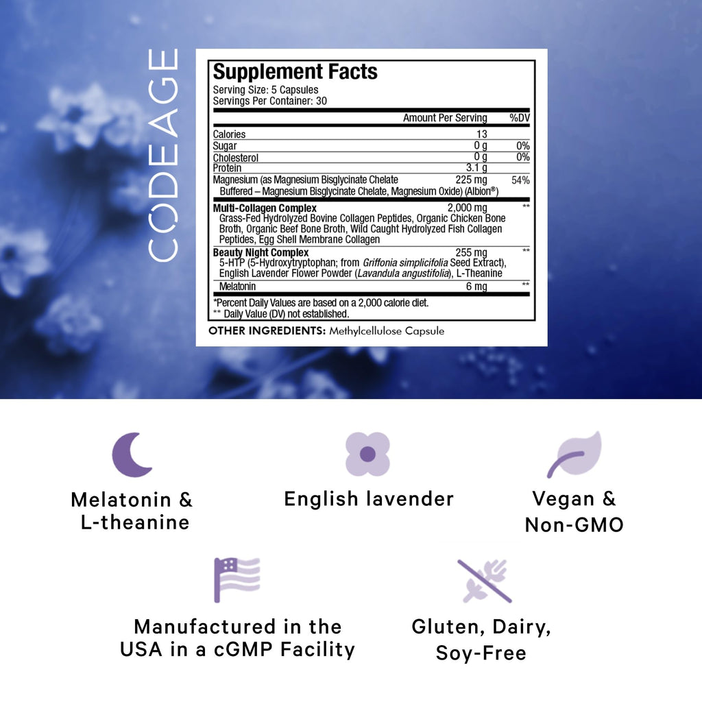 Codeage Multi Collagen Protein Beauty Night - 150 Capsules - image 2