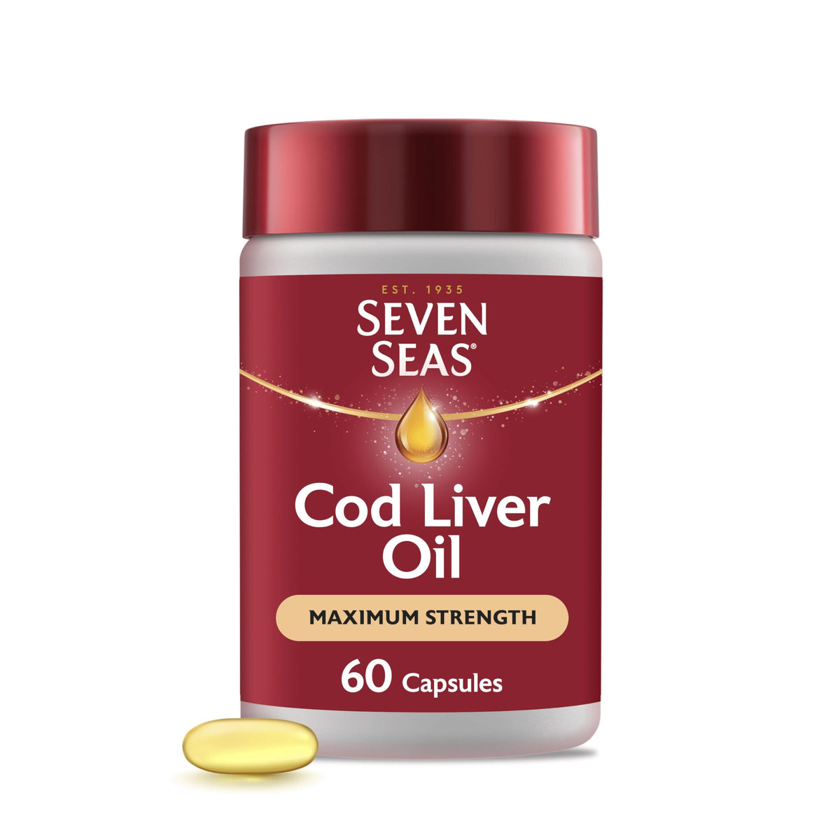 Sevenseas Cod Liver Oil Extra High Strength - 60 Capsules
