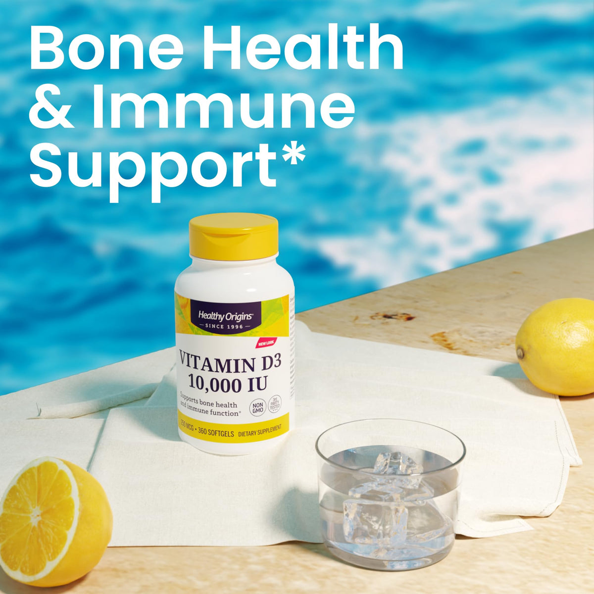 Healthy Origins Vitamin D3 10,000 IU - 120 Softgels - image 4