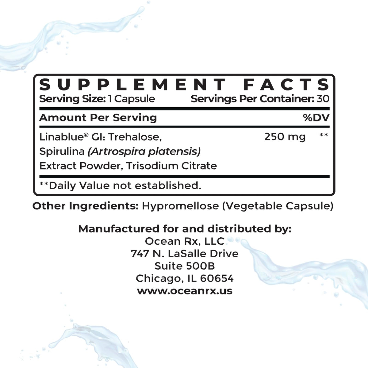 Ocean Rx Pure Blue Spirulina Capsules Superfood - 30 Count - image 5