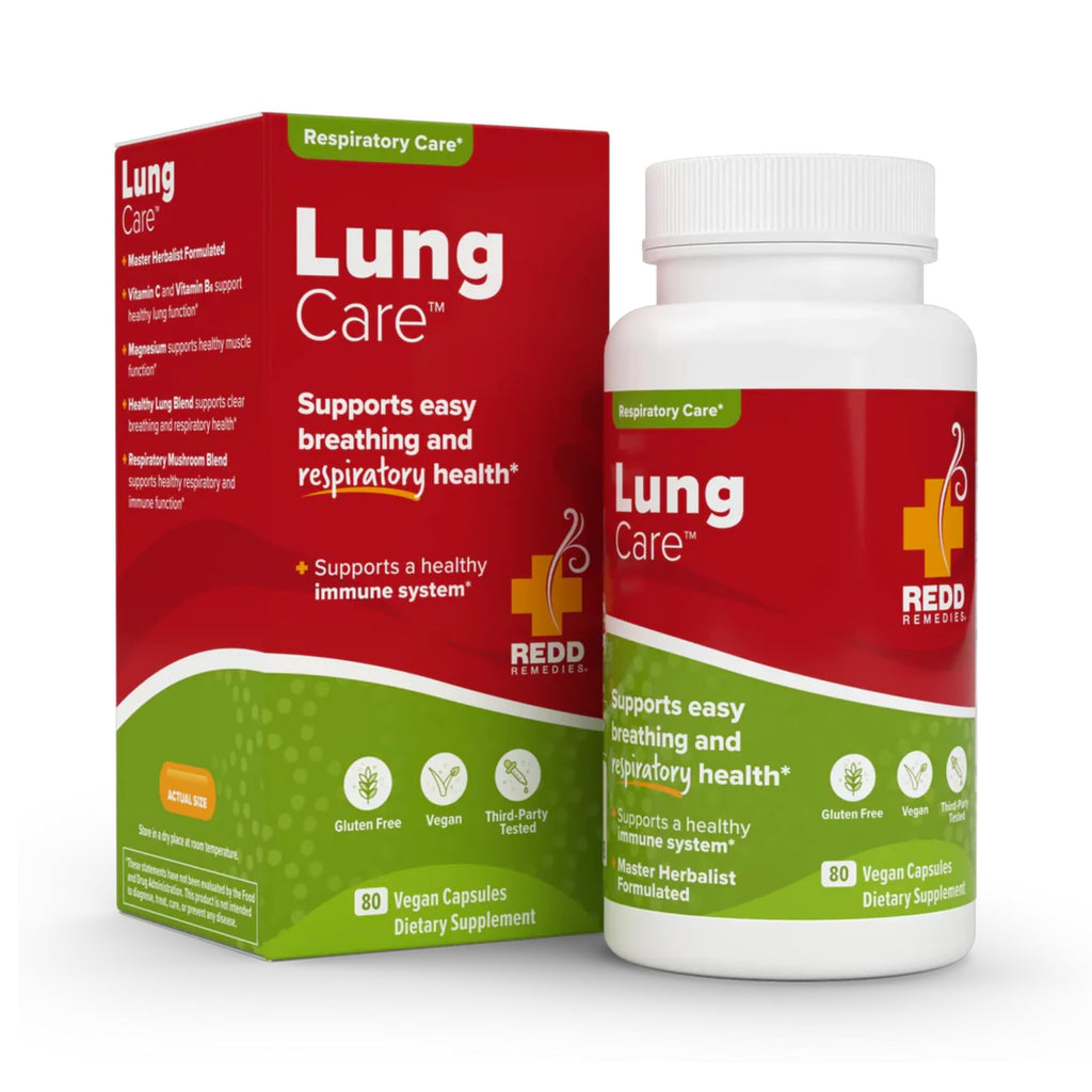 Redd Remedies Lung Care Respiratory Support - 80 Capsules