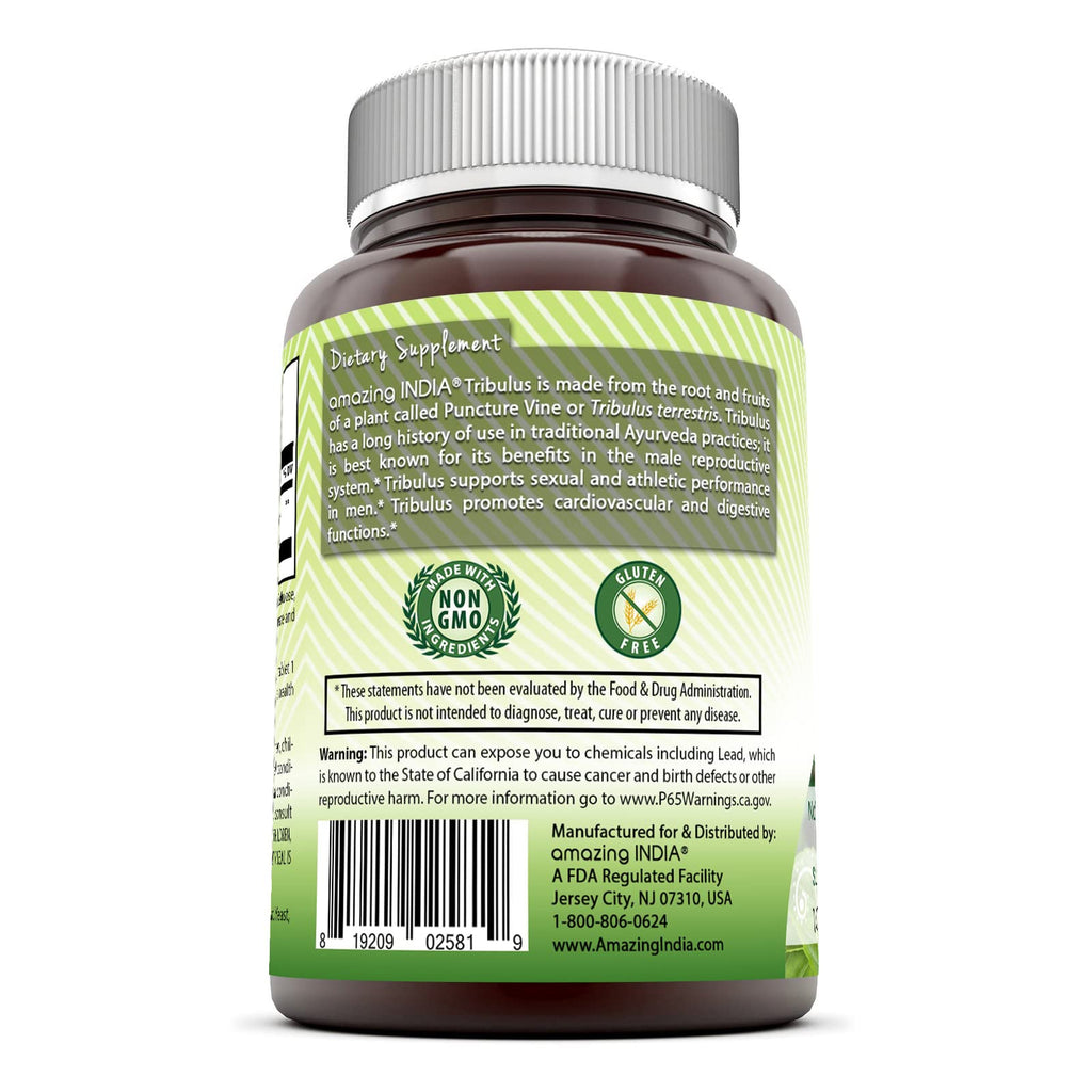Amazing India Tribulus Extract 1000mg - 180 Tablets - image 2