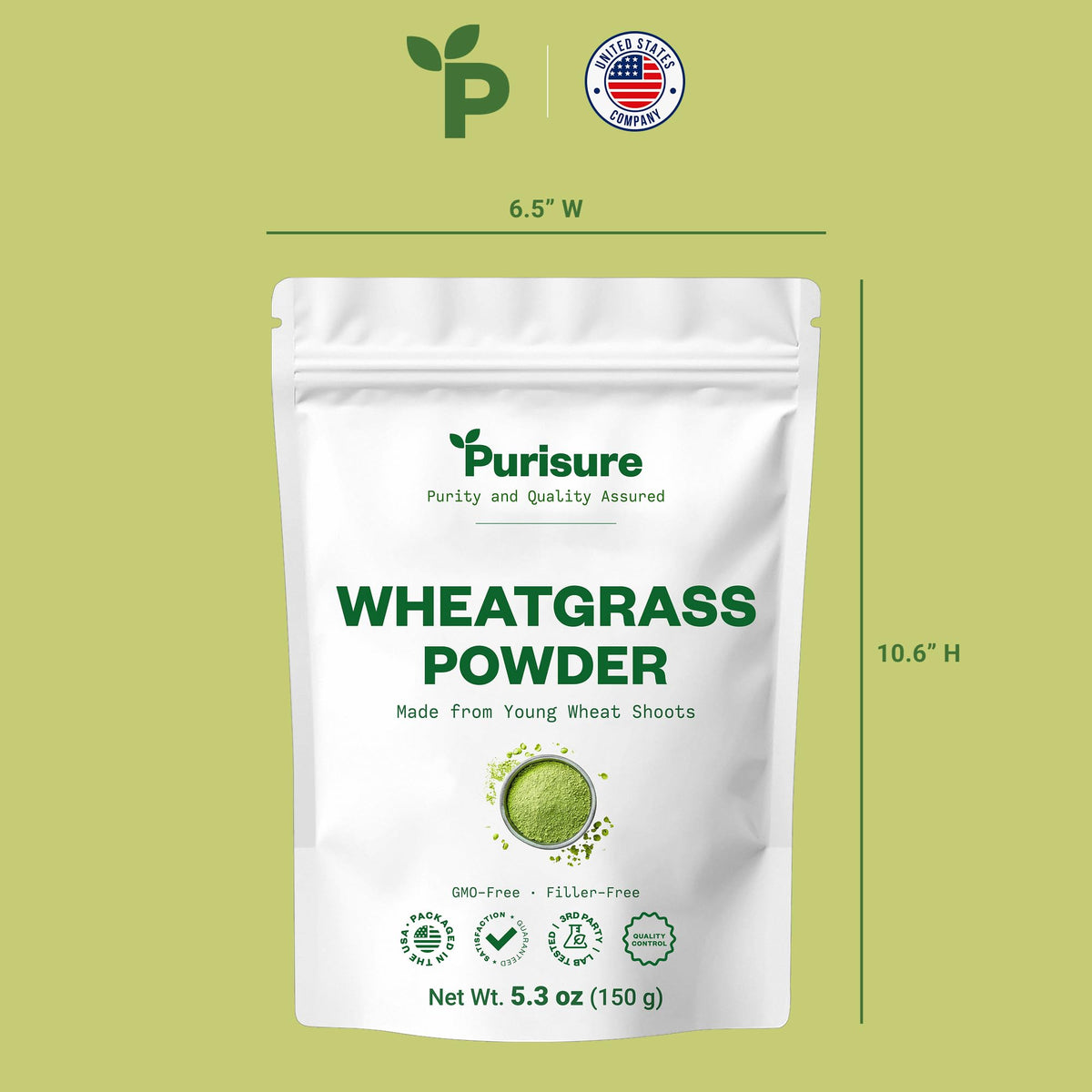 Purisure Wheatgrass Powder for Immunity Support - 150g - image 7