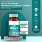 Magnesium Glycinate 2000mg Supplement for Muscle Relaxation - 120 Tablets - image 2
