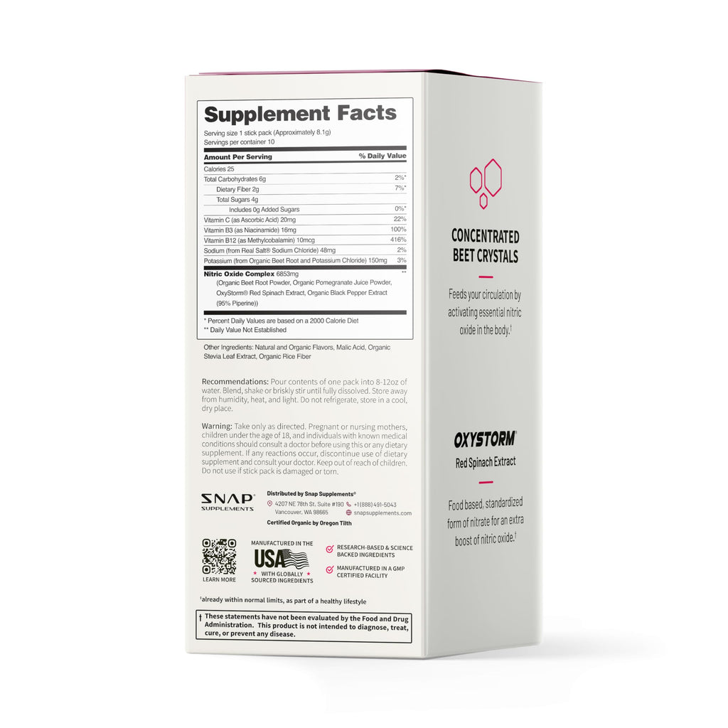 Snap Supplements USDA Organic Beet Root Powder