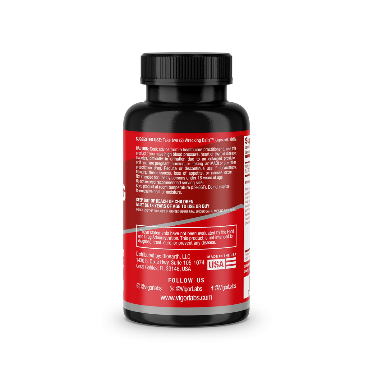 Vigor Labs Wrecking Balls Testosterone Booster - 60 Capsules - image 5
