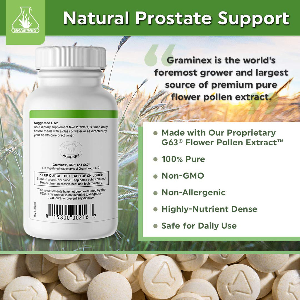 Graminex PollenAid Prostate Supplement - 180 Vegetarian Capsules - image 6