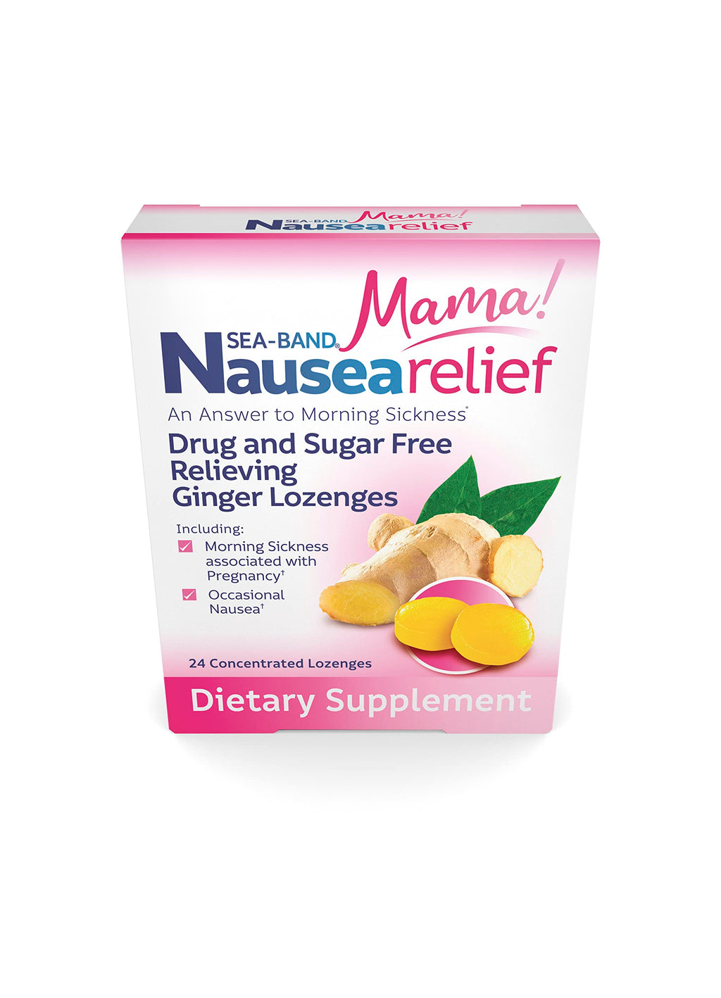Sea-Band Mama Ginger Lozenges for Morning Sickness - 24 Pieces - image 4