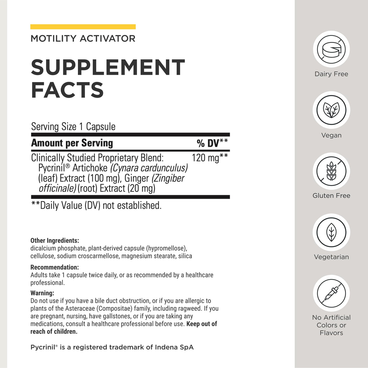 Integrative Therapeutics Motility Activator - 60 Capsules - image 3