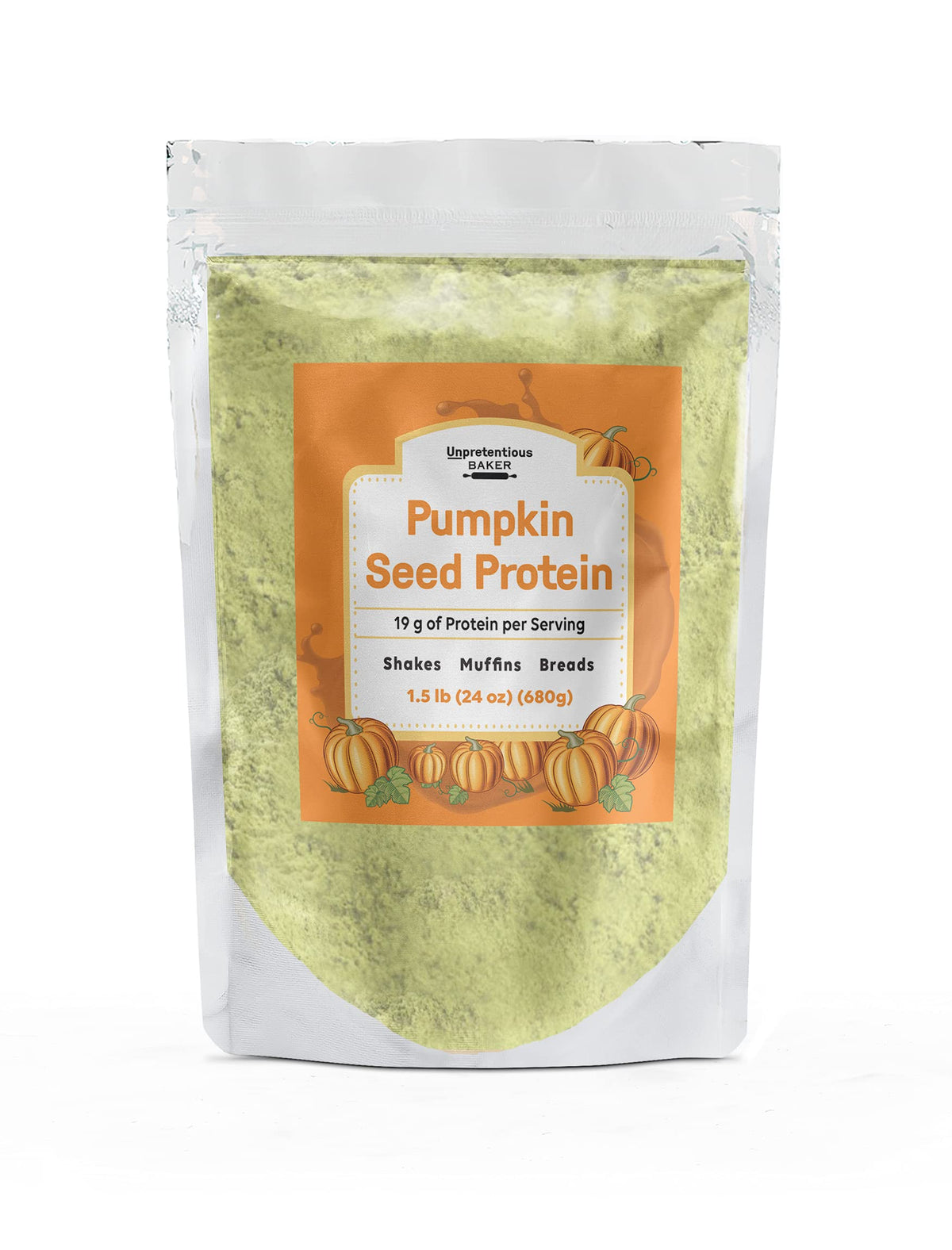 Unpretentious Pumpkin Seed Protein Powder - 1.5 Lb