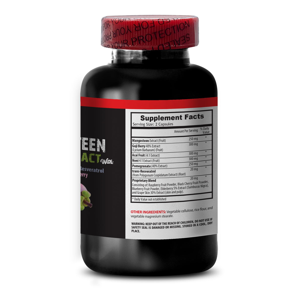 VIP Vitamins Mangosteen Fruit Extract Antioxidant - 60 Capsules - image 4
