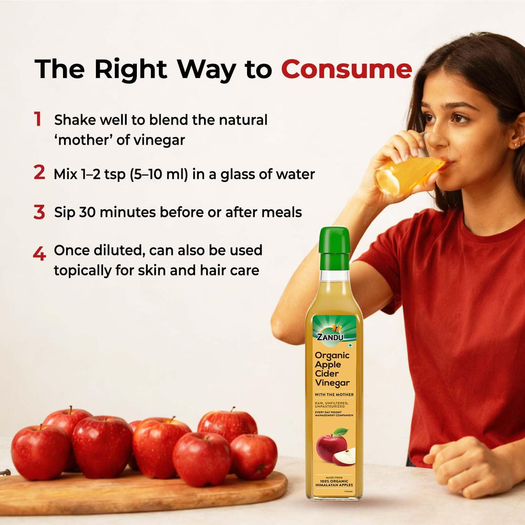 Zandu Organic Apple Cider with Mother of Vinegar - 500 ml - image 5