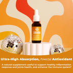 BIOTOPLEVEL Liquid Turmeric Curcumin with Black Pepper - 1.01 Fl Oz - image 3