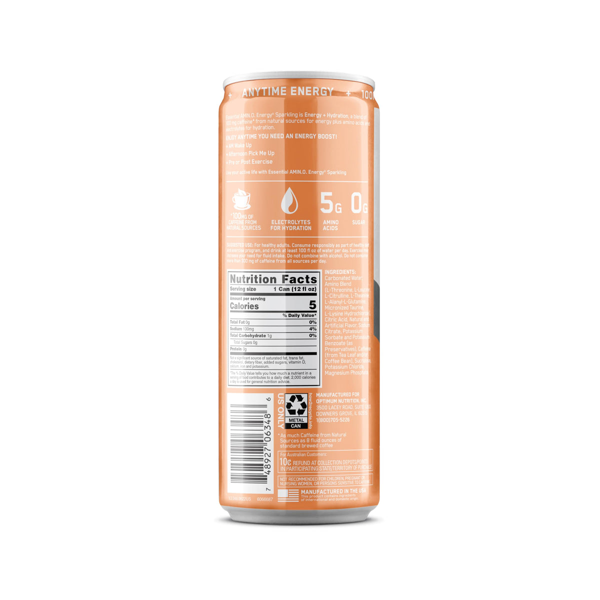 Optimum Nutrition Essential Amino Energy Sparkling Hydration Drink