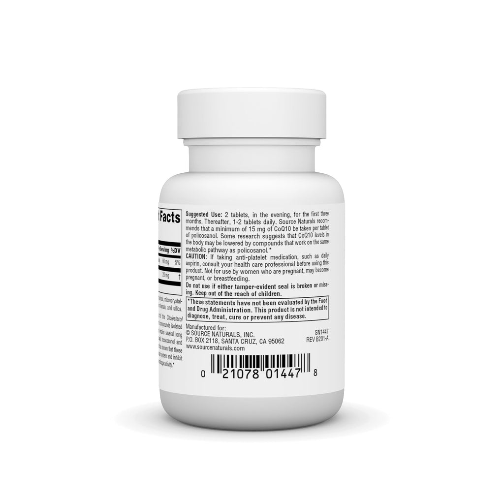 Source Naturals Policosanol 10 mg Tablet - 120 Tablets - image 3