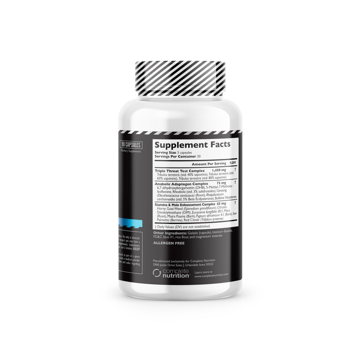 Complete Nutrition Legal Limit Labs Testosterone Support Complex - 90 Capsules - image 4