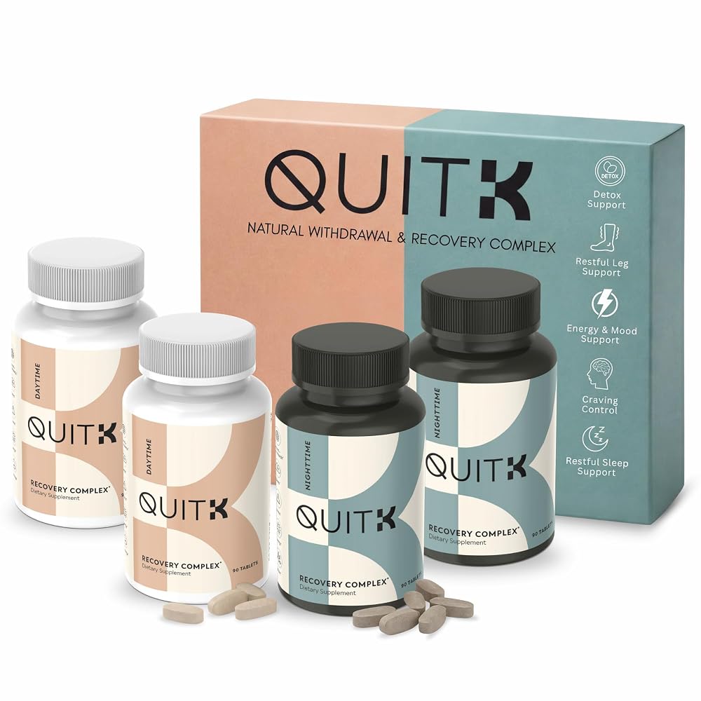 QuitK Withdrawal and Detox Support 30-60-90 Day Supply
