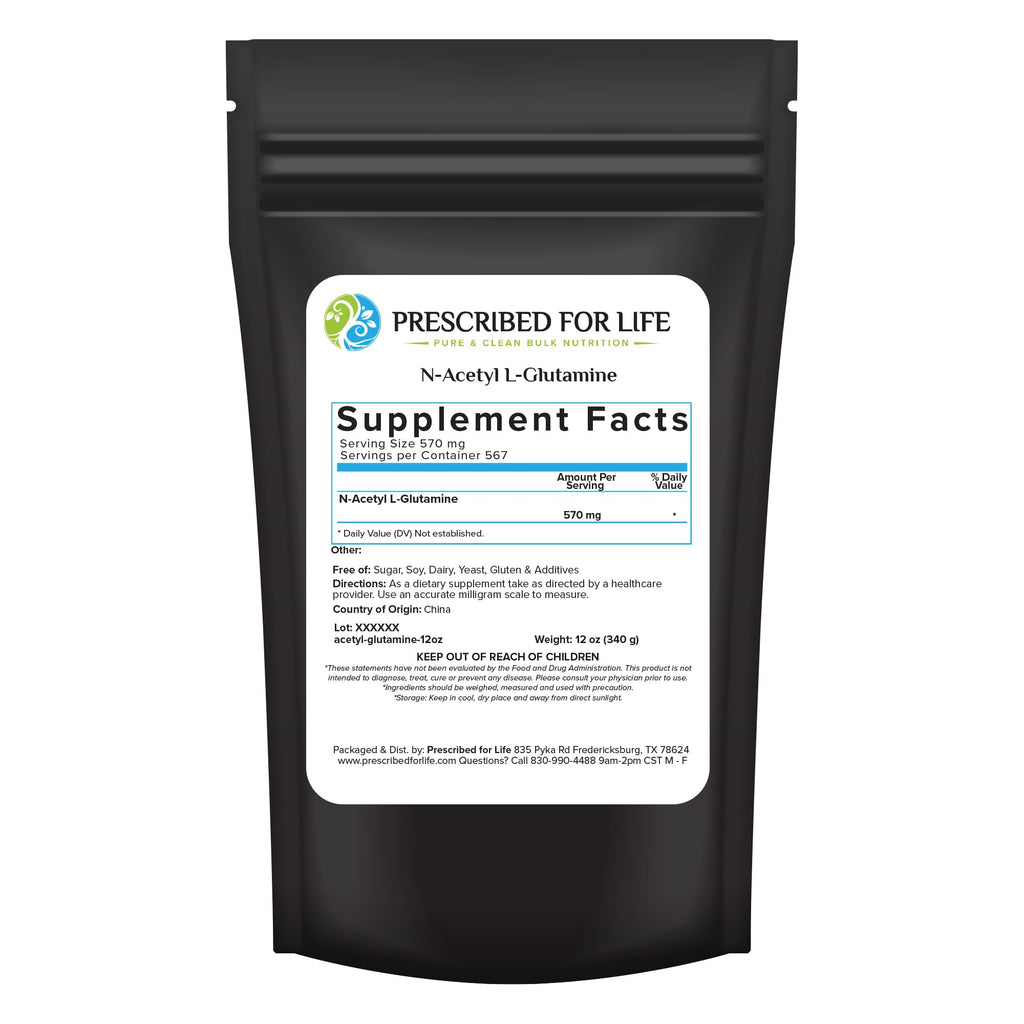 Prescribed For Life N Acetyl L Glutamine Powder - 340g