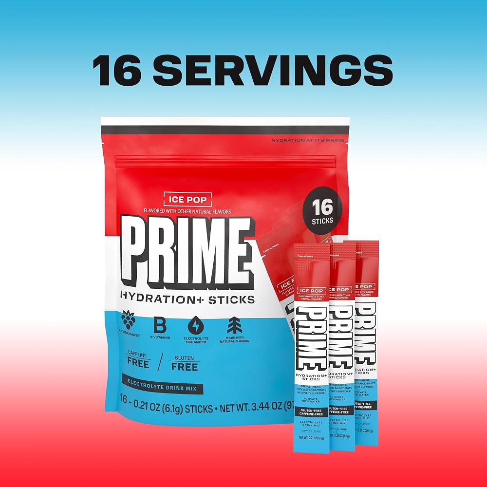 PRIME HYDRATION+ Sticks ICE POP
