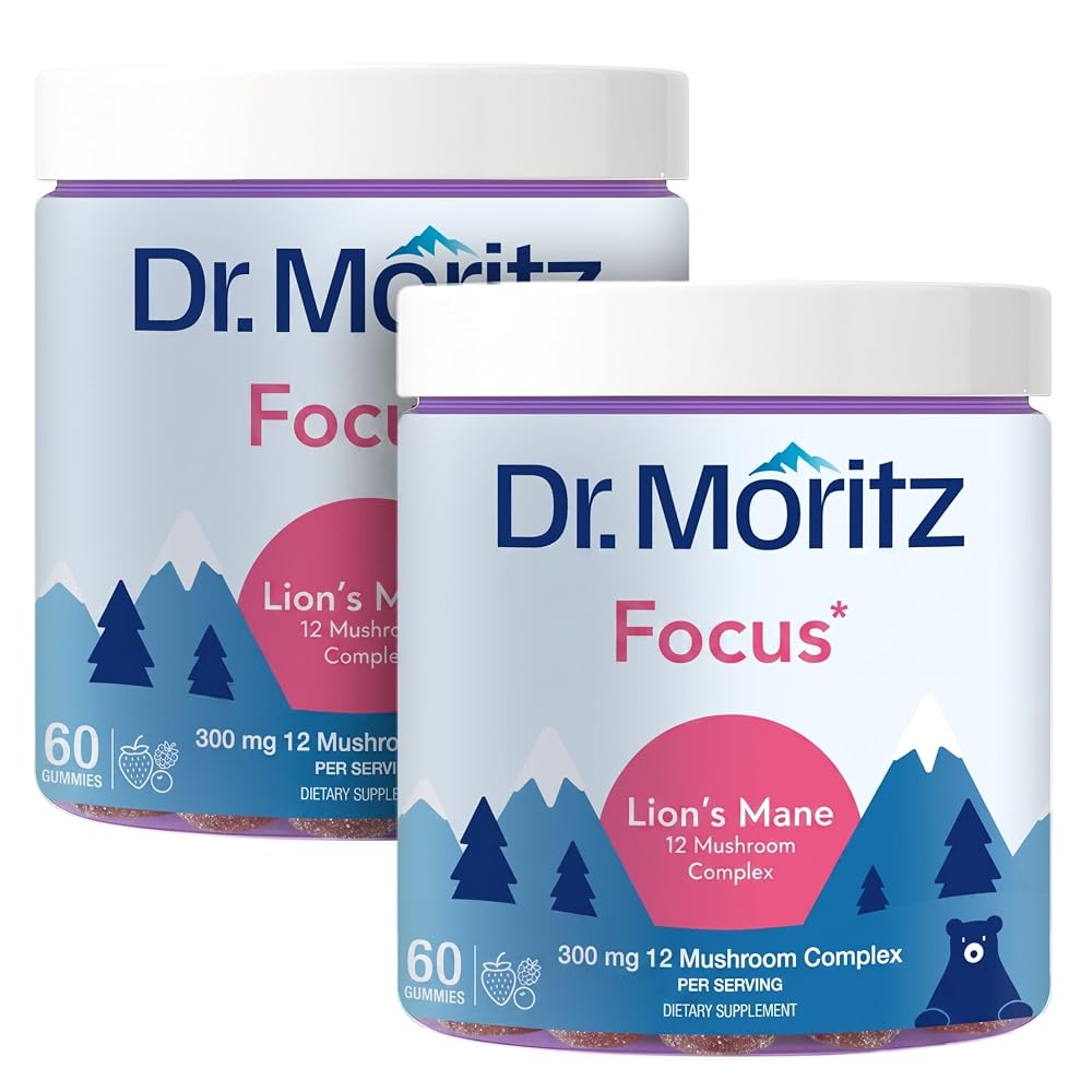 DR. MORITZ Lions Mane Gummies for Adults and Kids 4+ - Mushroom