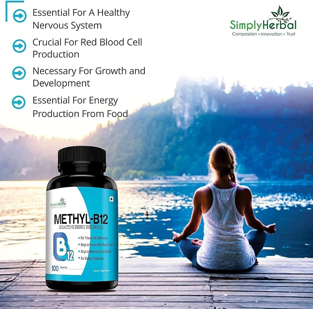 SENTA Vitamin B12 Methyl B12 Methylcobalamin - 100 Capsules - image 6