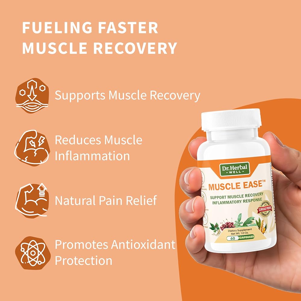 DR. HERBAL WELL Muscle Ease Joint Support - 60 Capsules - image 4