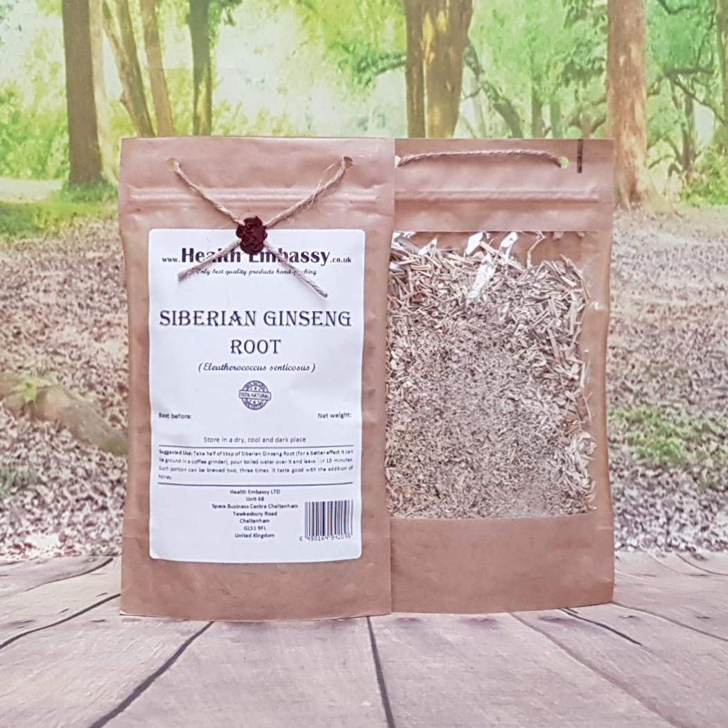 Health Embassy Siberian Ginseng Root Cut Tea - 100g - image 2