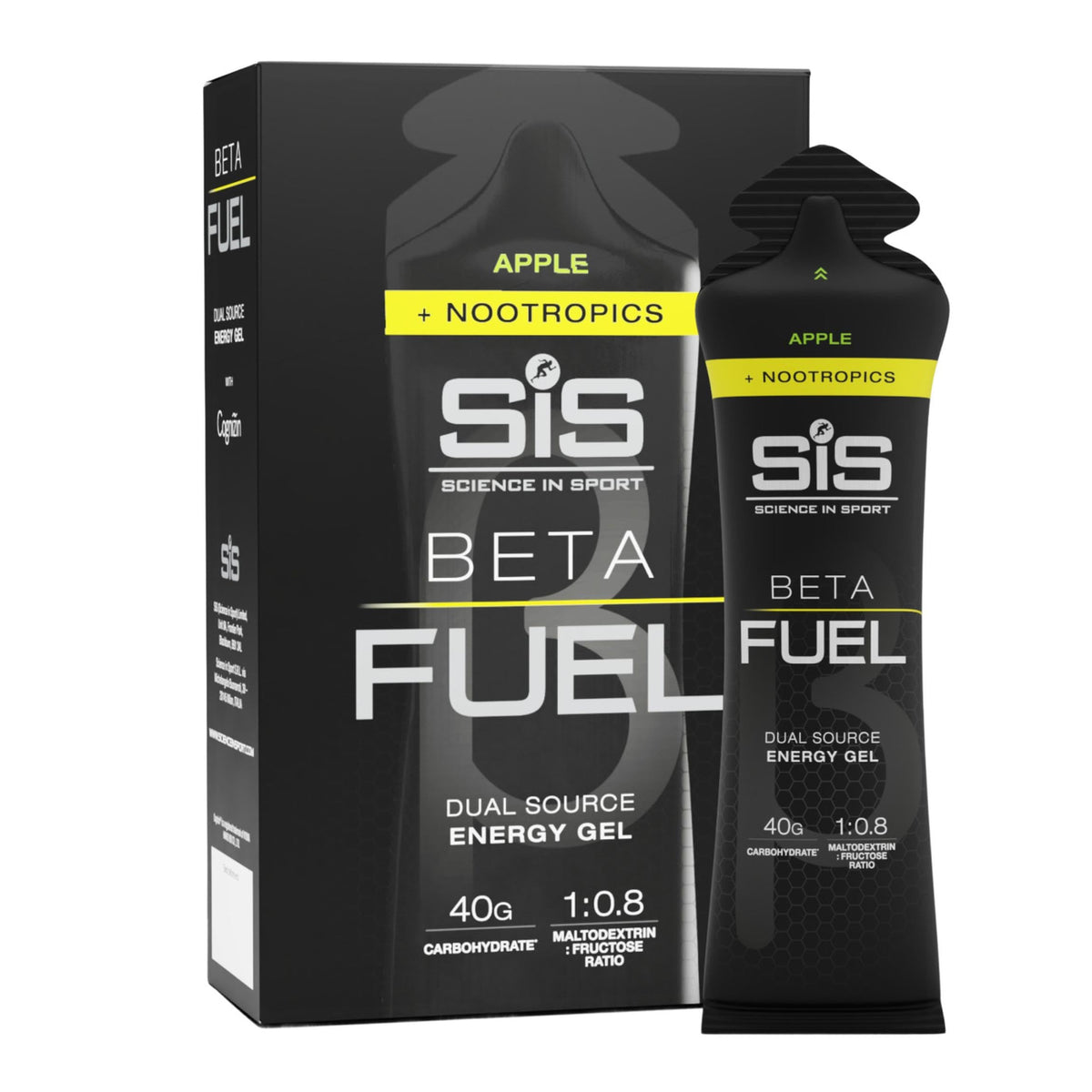 Science in Sport SiS BETA Fuel + Nootropics Energy Gel, 40g Carbs