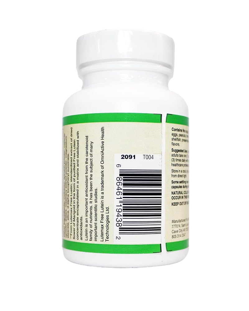 AlchePharma Lutein Plus 20 mg with Zeaxanthin and Bilberry - 30 Capsules - image 6