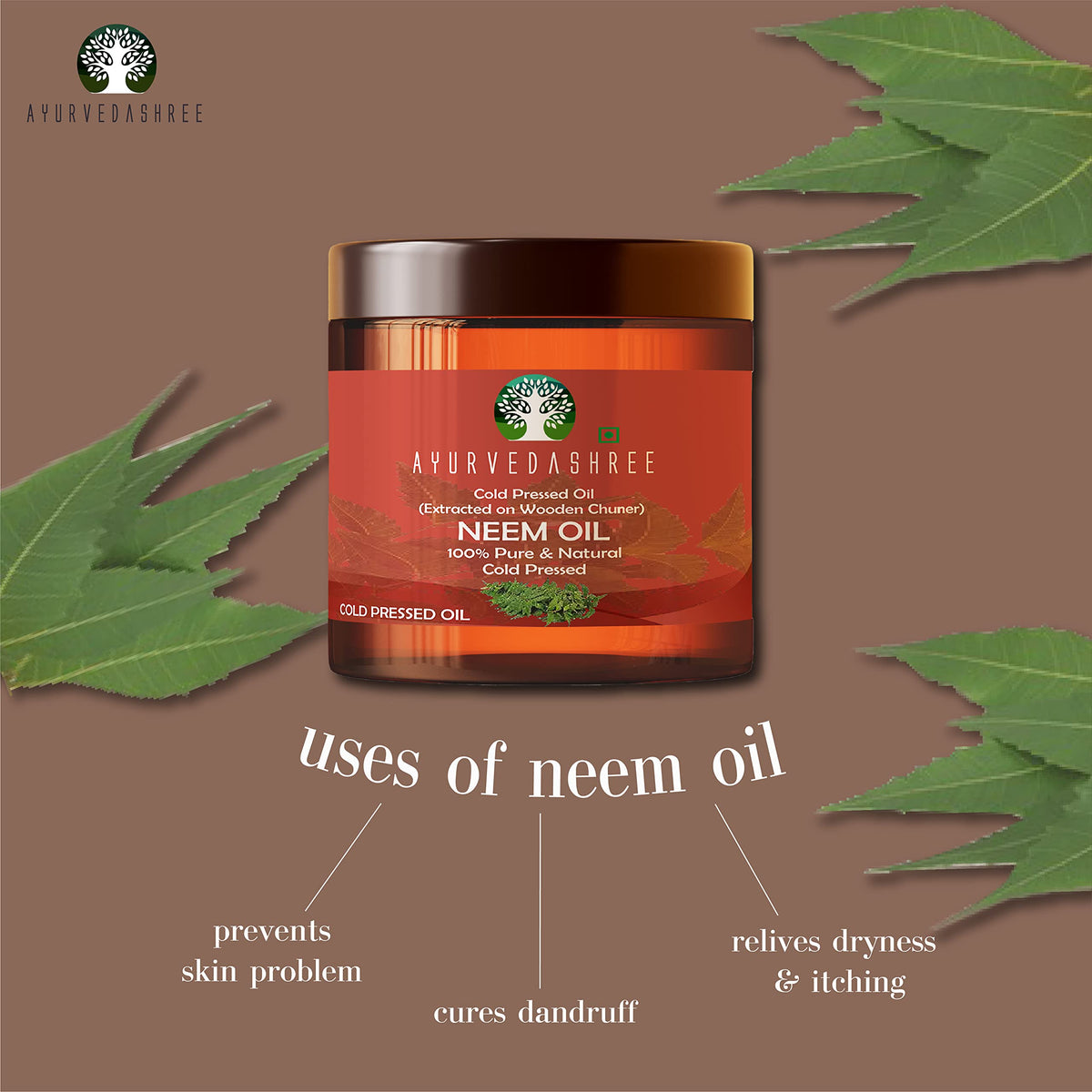 AYURVEDASHREE Cold Pressed Neem Oil - 100 mL - image 2