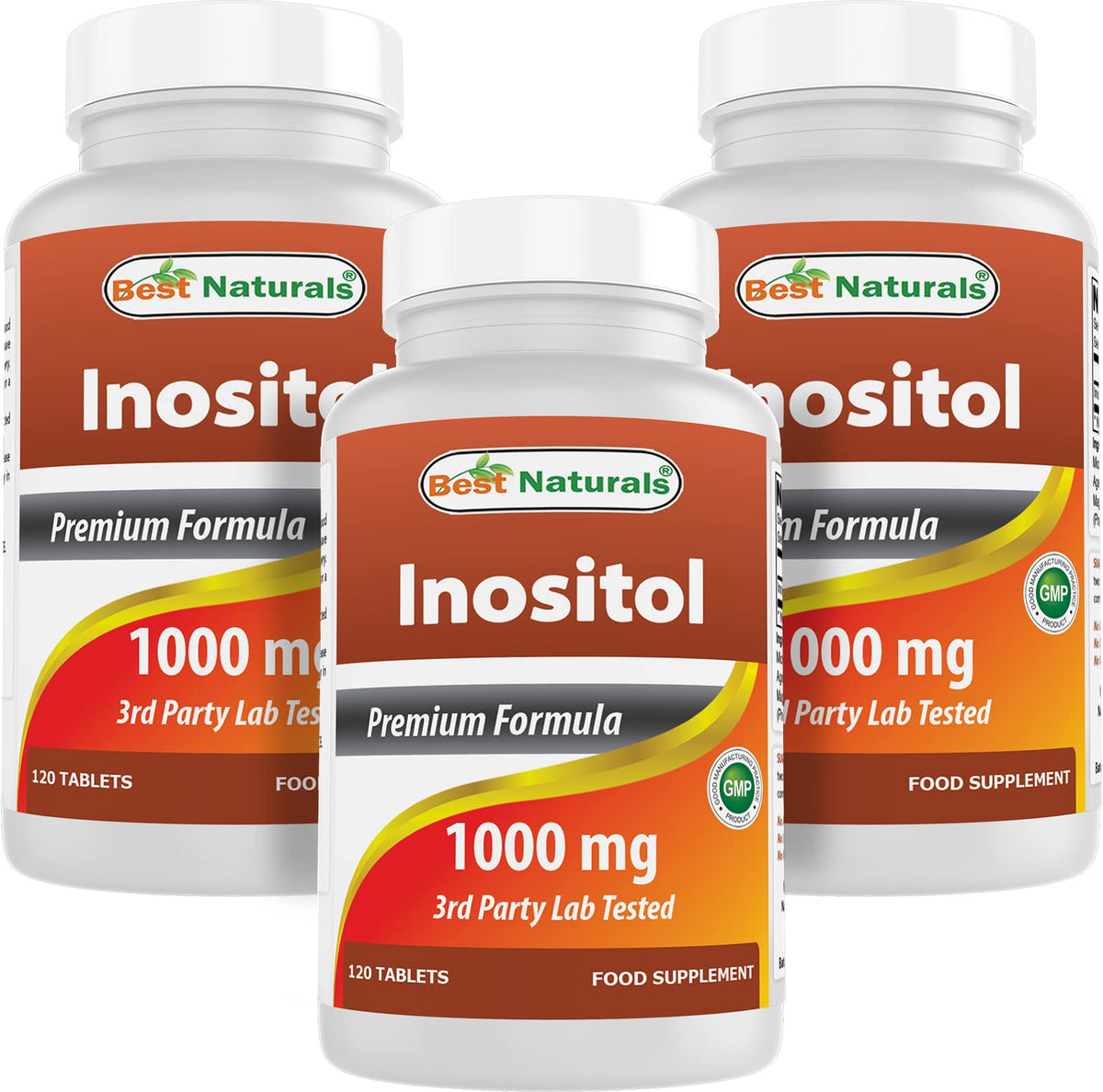 Best Naturals Inositol 1000 mg - 120 Tablets