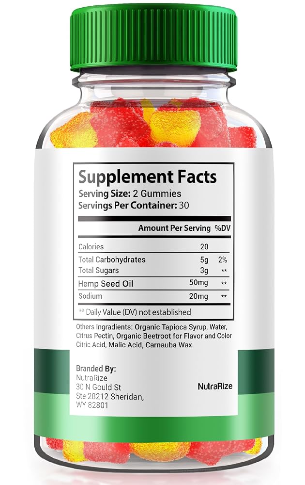 NutraRize LuCana Farms Hemp Gummies Extra Strength 1500mg - 60 Gummies - image 2
