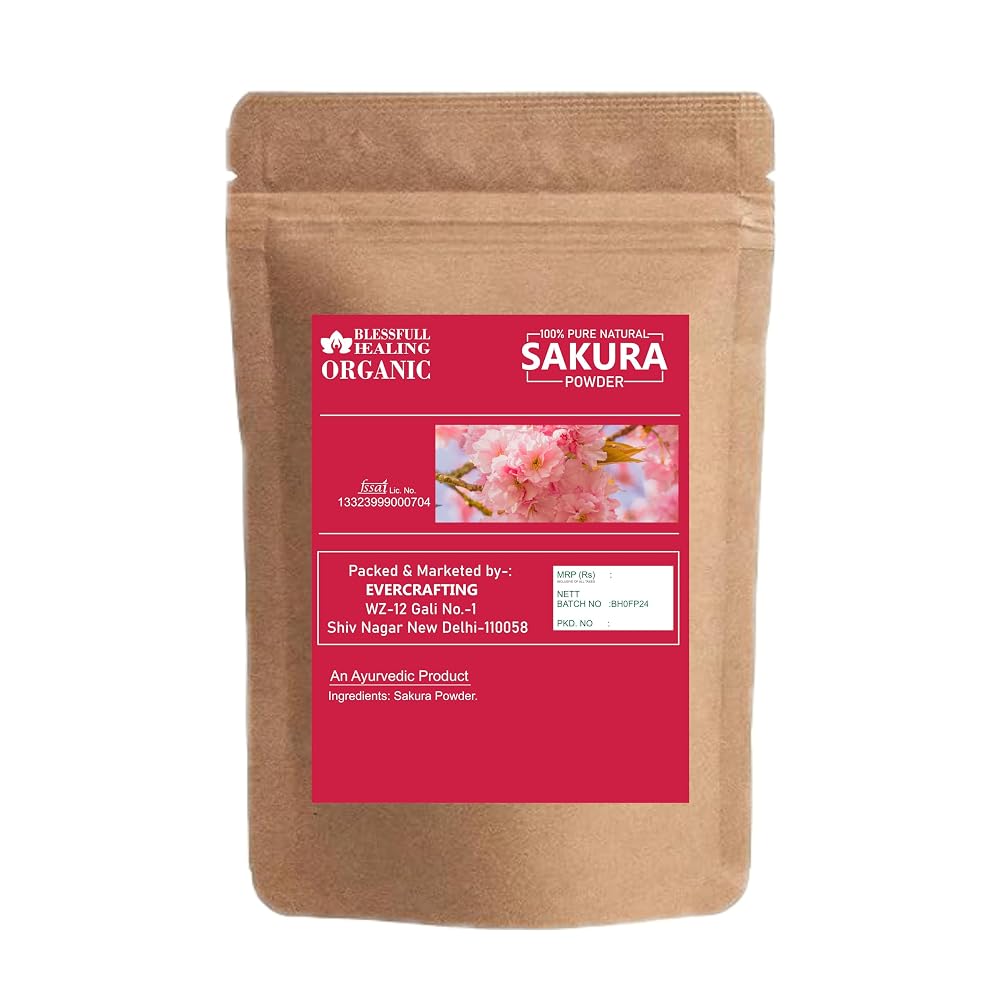 Blessfull Healing Organic Sakura Powder 100% Pure Natural 200 Gram /