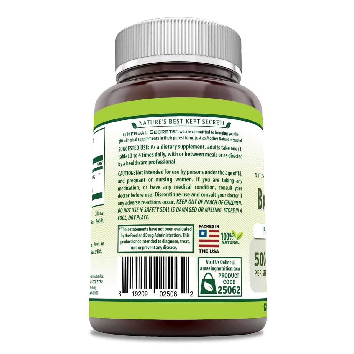 Herbal Secrets Bromelain Supplement 500 Mg Tablets Supplement