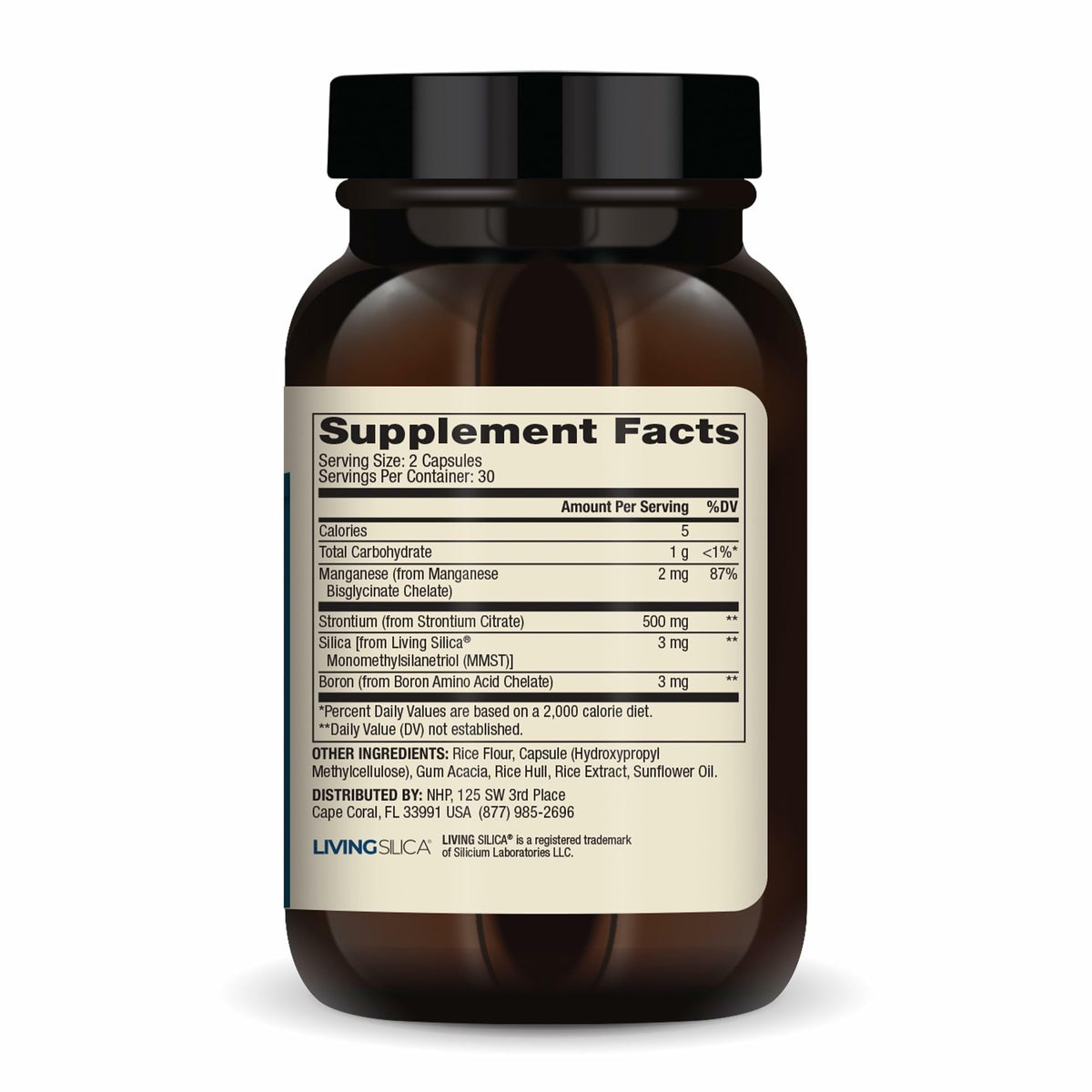 Dr. Mercola Bone Support with Strontium & Boron - 60 Capsules - image 2