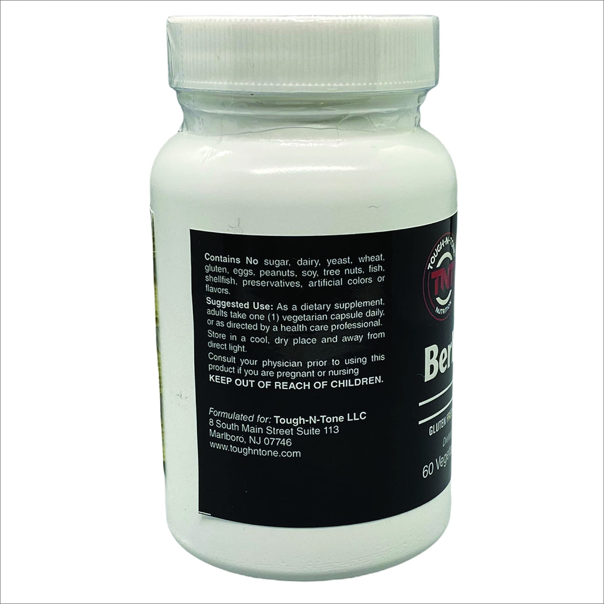 TOUGH-N-TONE Berberine HCL 500mg Capsules - 60 Count - image 3