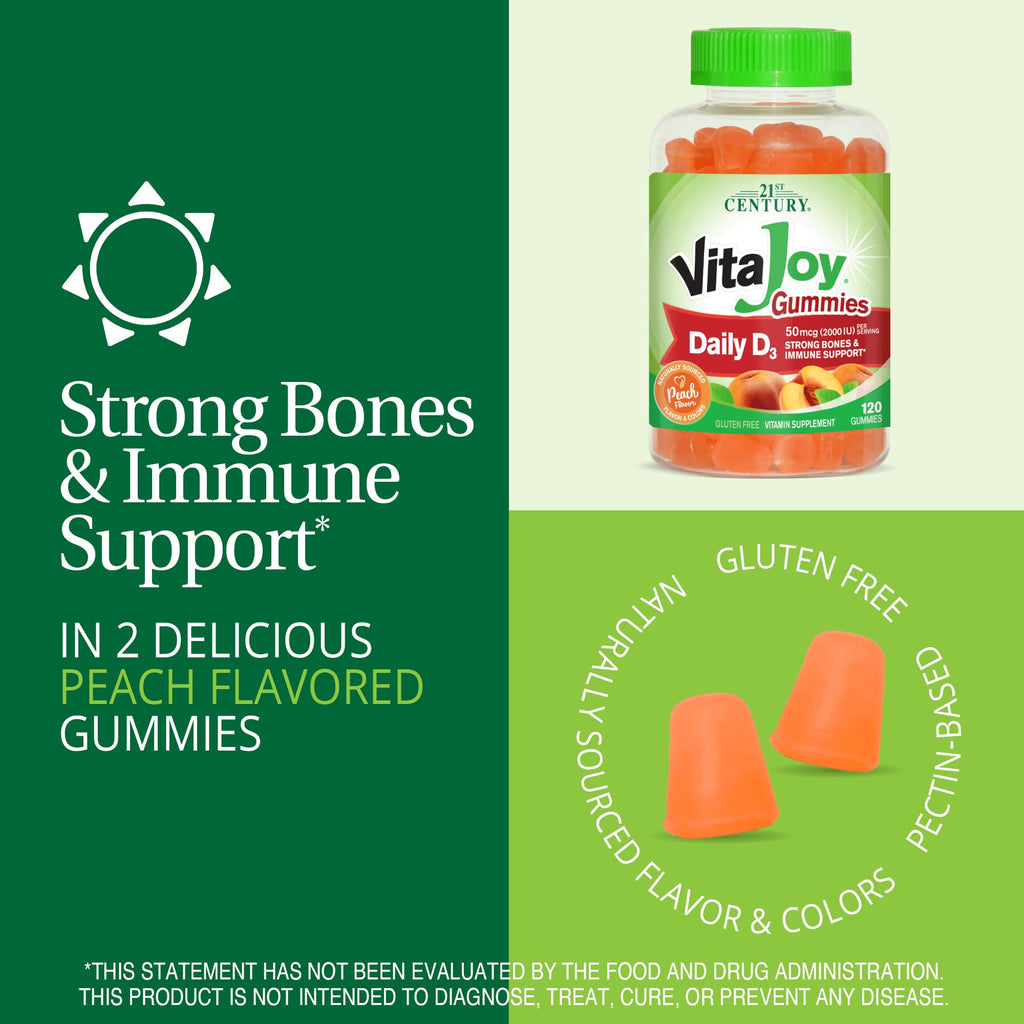 21st Century Daily D Gummies Fruit Flavored - 360 Gummies - image 5