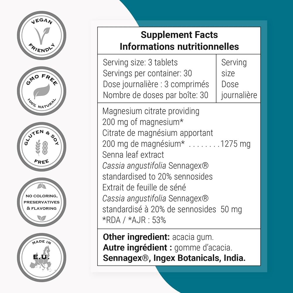 Supersmart SennaLax Advanced Formula Senna Leaf Extract - 90 Tablets - image 3