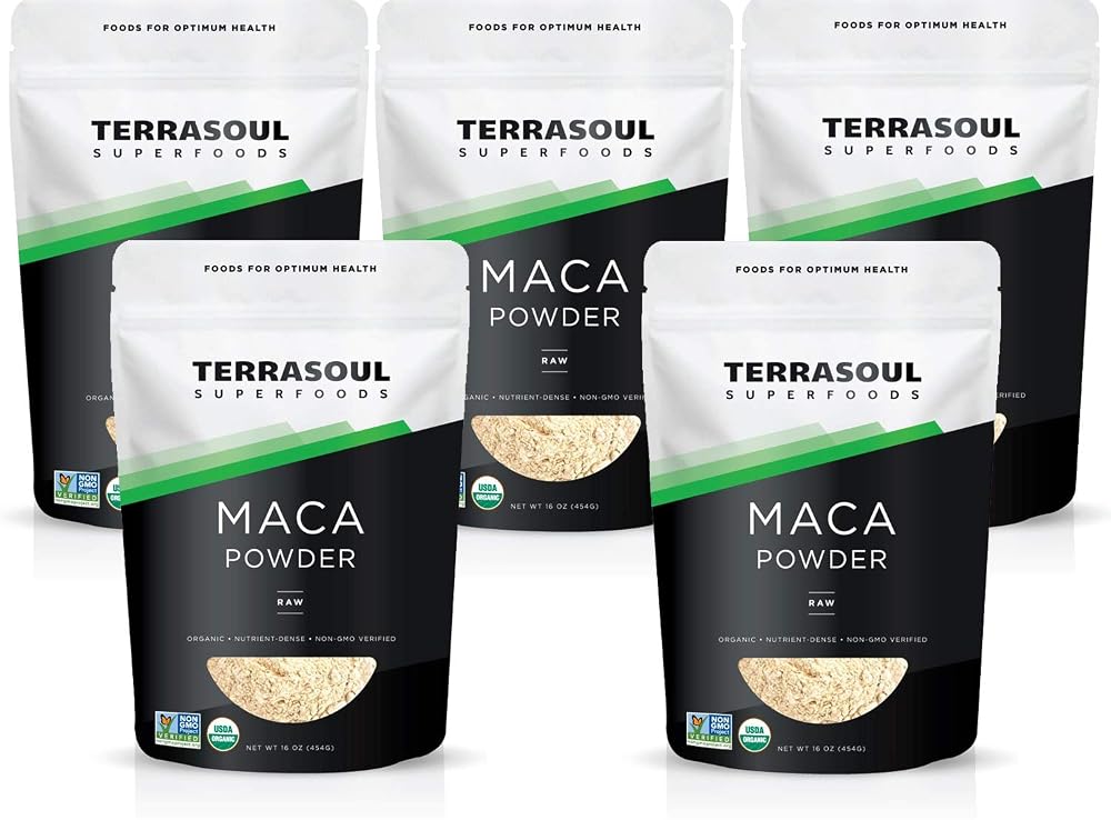 Terrasoul Superfoods Organic Raw Maca Powder - 5 Lbs
