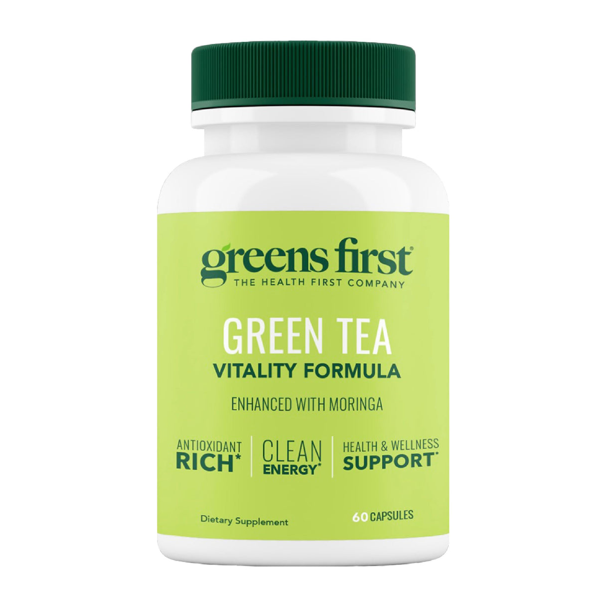 Greens First Green Tea Vitality Formula with Moringa - 60 Capsules
