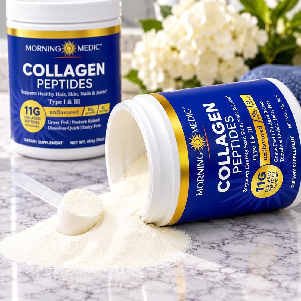 Morning Medic Collagen Peptides Powder Type I & III - 41 Servings - image 7
