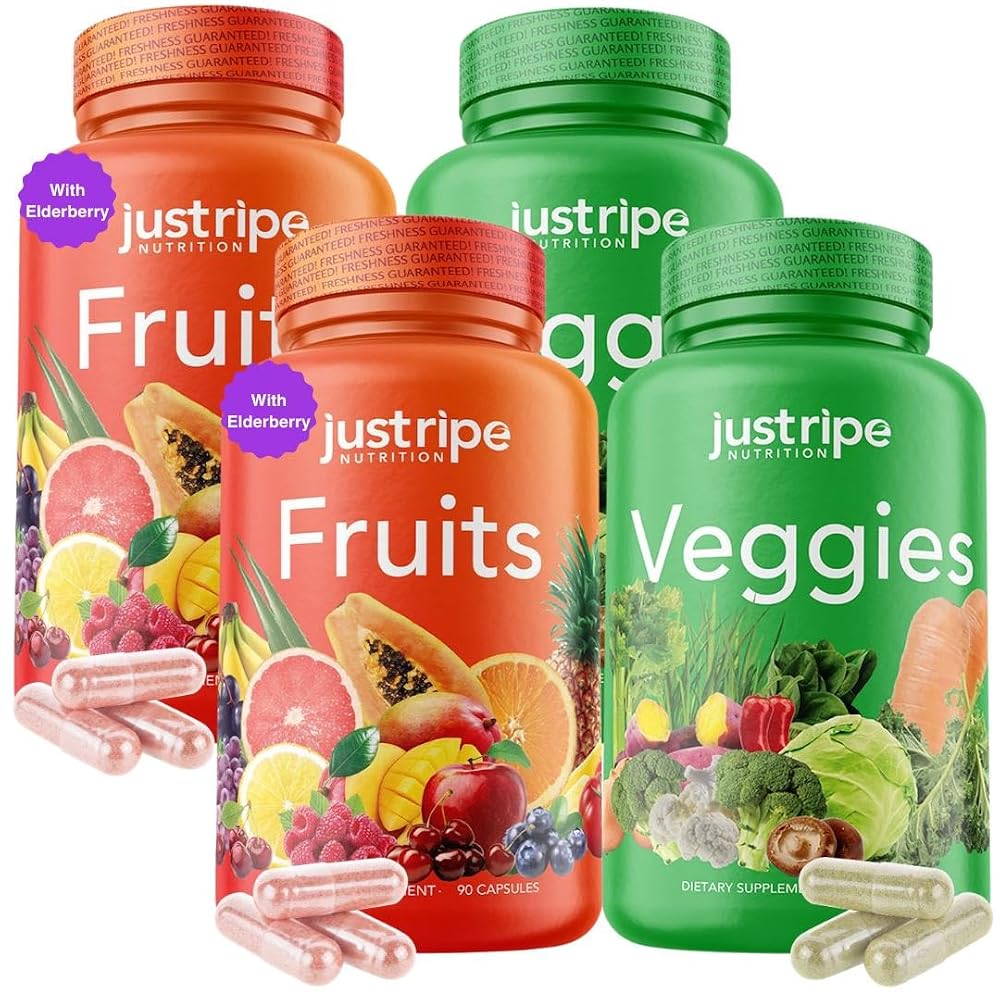 Just Ripe Nutrition Fruits and Veggies Supplement - 90 Fruit and 90 - image 2