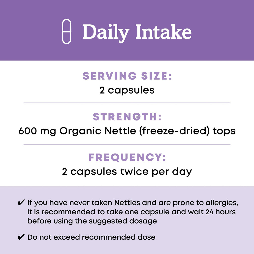 Oregon's Wild Harvest Certified Organic Nettle Capsules with Stinging - image 4
