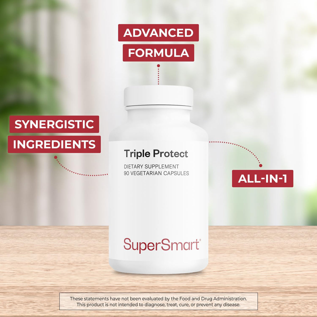 Supersmart Triple Protect Supplement Heart Support - 90 Vegetarian Capsules - image 3