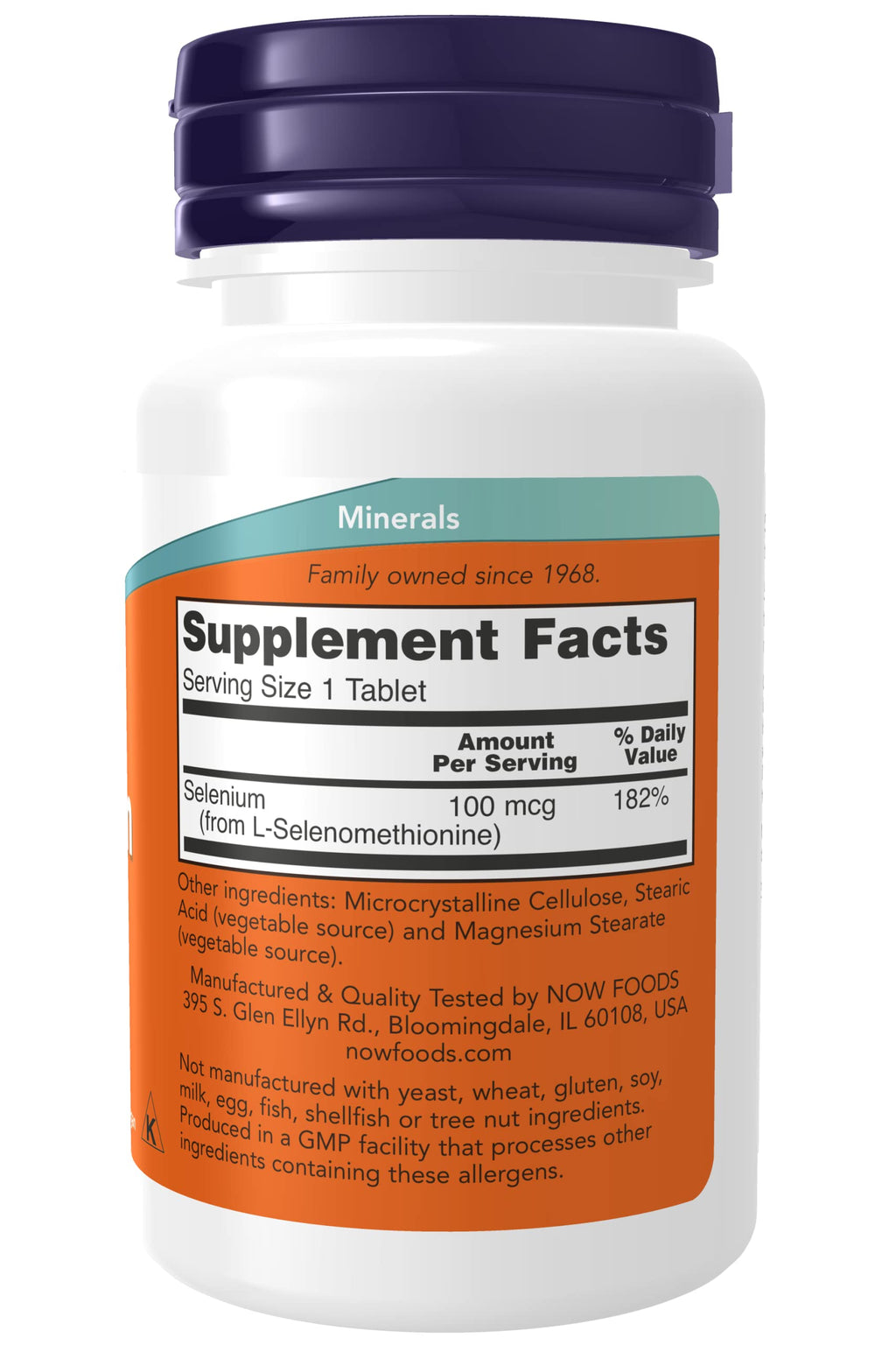 NOW Foods Selenium 100 mcg - 100 Tablets - image 2